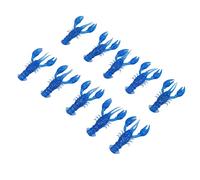 Vistreck Esche da Pesca Morbide da 10 Pezzi Crawdad Bait - Esche Artificiali per Gamberetti in PVC per la Pesca Alla Spigola (confezione dieci)