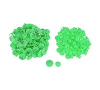 Vistreck Etichetta Auricolare Rotonda in Plastica con Numeri da 1 a 100 per Capra, Pecora, Maiale - Etichetta Verde/arancione (Verde)