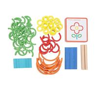 Vistreck Giocattolo Puzzle in Legno Geoboard per Bambini - Scheda Didattica con Forme 2D con Bastoncini per l'apprendimento Precoce