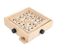Vistreck Gioco da Tavolo Labirinto in Legno per Bambini - Giocattolo Online 3D per Migliorare Le capacità Motorie e la Concentrazione (Tromba Labirinto a manovella)