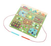 Vistreck Gioco da Tavolo Labirinto Magnetico Elettronico in Legno per Bambini - Giocattolo per l'allenamento del Cervello 3-6 Anni