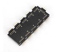 Vistreck Hub RGB a 10 per PC - Cavo Prolunga per Ventole RGB da 5 V a 3 Pin e 12 V 4 Pin (12 4)