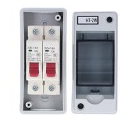 Vistreck Interruttore Automatico Bipolare Miniaturizzato con Scatola Impermeabile per 230 V 400 V - Design Compatto
