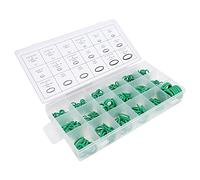 Vistreck Kit Assortimento Guarnizioni A/C Verdi da 270 Pezzi - O-ring di 18 Dimensioni per Auto e Rubinetto