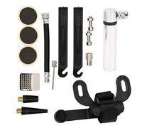 Vistreck Kit di Riparazione Pneumatici per Bici con Mini pompa: Accessorio Essenziale per Bici da Strada e Mountain Bike (Argento)