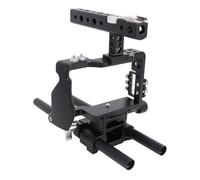 Vistreck Kit Gabbia per Fotocamera DSLR Rig con Matte Box e Follow Focus per A6300 - Stabilizzatore Video in Lega di Alluminio