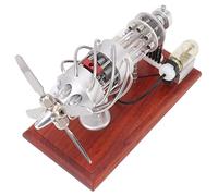 Vistreck Modello di Motore Stirling Ad Aria Calda a 16 Cilindri - Motore Elettronico per la Sperimentazione e l'apprendimento