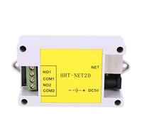 Vistreck Modulo relè di Rete IP Controllo Remoto a 2 per Casa Intelligente - DC5V HHT NET2D per Dispositivi Mobili e Computer