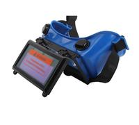 Vistreck Occhiali per Saldatura Ad Oscuramento Automatico Solare - Protezione per gli Occhi Regolabile Saldatura Elettrica e a Gas (Blu)