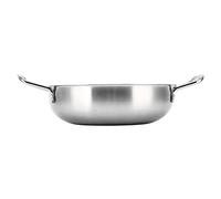 Vistreck Pentola per Ramen Biauricolare - Cuocispaghetti in Acciaio Inossidabile con Riscaldamento Uniforme per Spaghetti, Zuppe e Porridge, Design Coreano Portatile Ed Ecologico (26 cm)