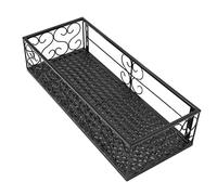 Vistreck Portafiori da Balcone - Appendiabiti in Ferro Battuto per Uso Interno Ed Esterno, Mensola per Piante Grasse Davanzale e Giardino (Adatto ringhiere da 10,5 cm)