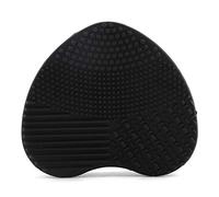 Vistreck Pulisci Pennelli per Trucco in Silicone a Forma di Cuore - Tappetino Cosmetico Portatile per Pennelli e Spugne (cielo notturno nero)