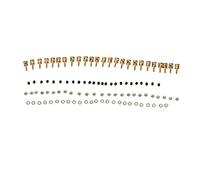 Vistreck Regolatore Rapido del Fermo del Collegamento dell'asta di Spinta per Modellini di Barche, Aeroplani Ed Elicotteri RC - Connettore in Ottone con Viti, Dadi e Guarnizioni (2,0 mm)