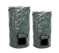 Vistreck Sacco per Compost in PE Organico per un Facile Stoccaggio e Compostaggio dei Rifiuti del giardino: Resistente e Leggero (Verde scuro)