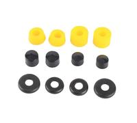 Vistreck Set Boccole per Boccole di Ricambio in PU da 90 A per A 4 Ruote - Migliora le Prestazioni e l'assorbimento degli Urti (Gialla)