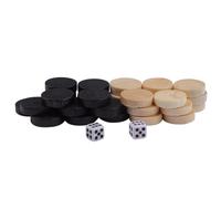 Vistreck Set da 32 Pezzi per Dama e Backgammon - Divertenti Pezzi degli Scacchi per Bambini e Adulti, Perfetti Giochi Al Chiuso all'aperto