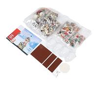 Vistreck Set di Blocchi di Casetta Natalizia per Bambini da 843 Pezzi - Kit Costruzione per Gioco Creativo, Coordinazione Occhio-mano e Sviluppo del Cervello