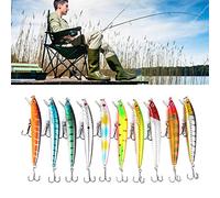Vistreck Set di Esche da Pesca Rigide da 10 Pezzi - Swimbait Rigidi in ABS per Esche Pesca in Acqua Dolce e Salata
