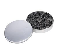 Vistreck Set di Stampi per Biscotti in Acciaio Inossidabile da 24 Pezzi per Mousse, Torte e Biscotti - Accessori Versatili la Cottura