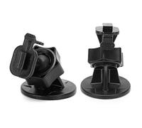 Vistreck Staffa di Montaggio per Telecamera da Cruscotto Regolabile a 360° da 2 Pezzi con Ventosa per Registratore DVR Auto (Fibbia singola con slot carte)