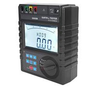 Vistreck Tester di Resistenza di Messa a Terra 0-30kΩ con Display LCD e Caricamento Dati USB, Misuratore resistività del Suolo 0-9000kΩm per Uso Elettrico e Industriale