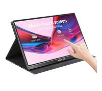 Visual Beat Schermo tattile portatile USB di tipo C da 15,6", 1080P FHD, IPS, schermo esterno touch a 10 punti con Smart Cover Premium Dual Speaker per Xbox, PS4, Switch, laptop, PC, telefono, Mac,
