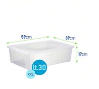 Visual Box Storage Trasparente Stefanplast Contenitore Scatola Multiuso Vestiti