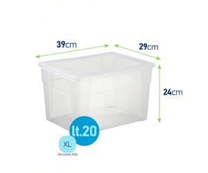 Visual Box Storage Trasparente Stefanplast Contenitore Scatola Multiuso Vestiti