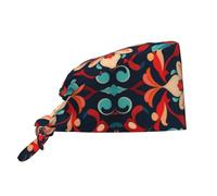 Visual Impact Petals - Cappello da lavoro traspirante con stampa di petali, design a fascia che assorbe il sudore, adatto per uomini e donne, nero, taglia unica