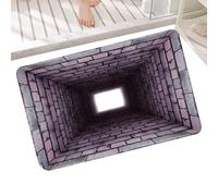 Visual Mat, Play Floor Mat Collection, Slip-Resistant Hole Carpet with Vibrant Pattern, Stylish Entryway Rug with Optical Depth, Decorative Door Mats for Holiday Celebration Party Bedroom Living