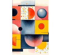 Visual Rhythm: Celebrating Mid-Century Geometric Designs Journal: a GRAPH notebook for self-expression