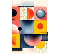 Visual Rhythm: Celebrating Mid-Century Geometric Designs Journal: a GRAPH notebook for self-expression