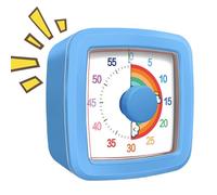 Visual Timer - 1 Hour Countdown for Kids, Silent Non-Ticking Clock | Time Management Tool Offices Classroom Home Kitchen, Teaching Studying Reading Cooking Working Exam Productivity