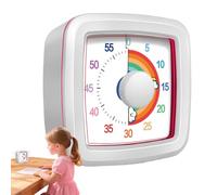 Visual Timer - 60 Minute Countdown for Kids Adults | Silent Non Ticking Teaching Clock Classroom Home Kitchen, Time Management Tool Studying Reading Working Cooking Exam Productivity