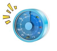 Visual Timer - 60-Minute Wind-Up Meccanico Timer per Cooking, Work, and Study with 72 dB Loud Alarm, Durable Time Management Tool for Classroom, Office Desk, Home, Productivity, Tasks, Focus Sessions