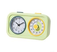 Visual Timer da cucina da 60 minuti con livelli di allarme regolabili e stili multipli, funzionamento a batteria silenzioso, design facile da usare con opzioni magnetiche e montaggio a parete (verde