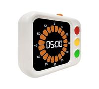 Visual Timer for Kids, Traffic Light Design, 6 pollici Digital Classroom Timer with Sound, Countdown Clock with Adjustable Settings, Study Aid Bright Colors, Daily Supplies for Kitchen Cooking