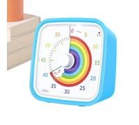 Visual Timer - Strumento per la produttività silenziosa, orologio protettiva, PVC 60 minuti allarme conto alla rovescia, orologio per la gestione delle aule | Studenti Bambini