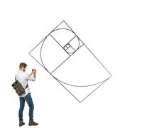 Visualizza Finder per disegno - Strumento di pittura a relazione dorata, Visualizzatore prospettiva regolabile, guida alle relazioni di sezione dorata trasparente per artisti | Strumento di