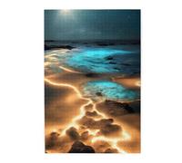 Visualizza sotto la luna - Puzzle in legno per adulti e bambini, decorazioni impegnative