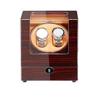 Visualizza Winder Automatic Watch Winder Box Box con motore silenzioso 5 modalità di rotazione per la maggior parte degli orologi da polso alimentati a batteria o adattatore CA (a) caricatore per