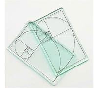 Visualizzatore a proporzione aurea, 2 pezzi di mira portatile per composizione Fibonacci, strumento di visualizzazione in scala fotografica,