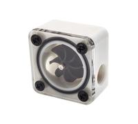 Visualizzatore del movimento del liquido, White B | Girante nera visibile dalla parte anteriore, controllo del movimento del refrigerante basato hardware,