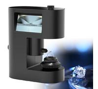 Visualizzatore di cinture diamantate con doppio display LCD, ingrandimento 30-200x, luce LED per un'identificazione accurata dei gioielli, strumento essenziale per la valutazione delle pietre preziose