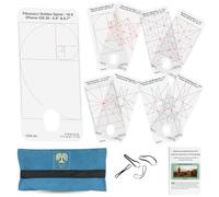 Visualizzatore di composizione per smartphone compatibile con iPhone Pro Max - iOS 26 - Schermo da 6,7 a 6,9 pollici - Spirale di Fibonacci, simmetria dinamica e altre 3 griglie - Mirino per registi