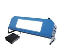 Visualizzatore di film industriale a LED con visiera e interruttore a pedale, 220 x 70 mm, portatile, luce di ispezione per radiografia NDT in custodia per test non distruttivi