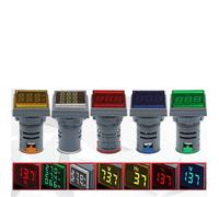 Visualizzatore di tensione digitale, AD16 AC DC Voltmetro Amperometro Tester di Corrente con Display Digitale a LED Multicolore(Yellow,AC-Voltmeter)