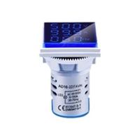 Visualizzatore di tensione digitale, Voltmetro digitale amperometro AC 100-500V 1-100A tester di frequenza multicolore AD16-22FVAH(Blue)