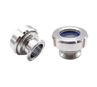 Visualizzatore in linea in acciaio inossidabile SS304 con tri morsetto sanitario da 1,5 "2" 3 "per condutture di acqua for succhi di latte(OD76mm Ferrule 91)