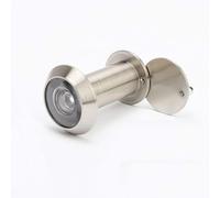 Visualizzatore Porta in Acciaio Spazzolato Rame con Coperchio Posteriore, Grandangolo di 200 Gradi, Sbirciare, Protezione della Polvere Privacy della Famiglia, Brushed Steel